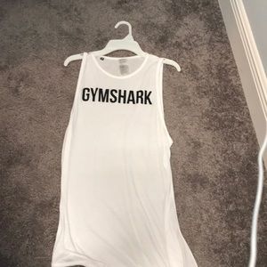 Gymshark White side tie tank